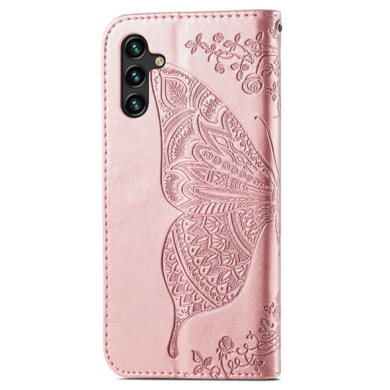Folio Deksel Samsung Galaxy A13 5g Halve Sommerfugler