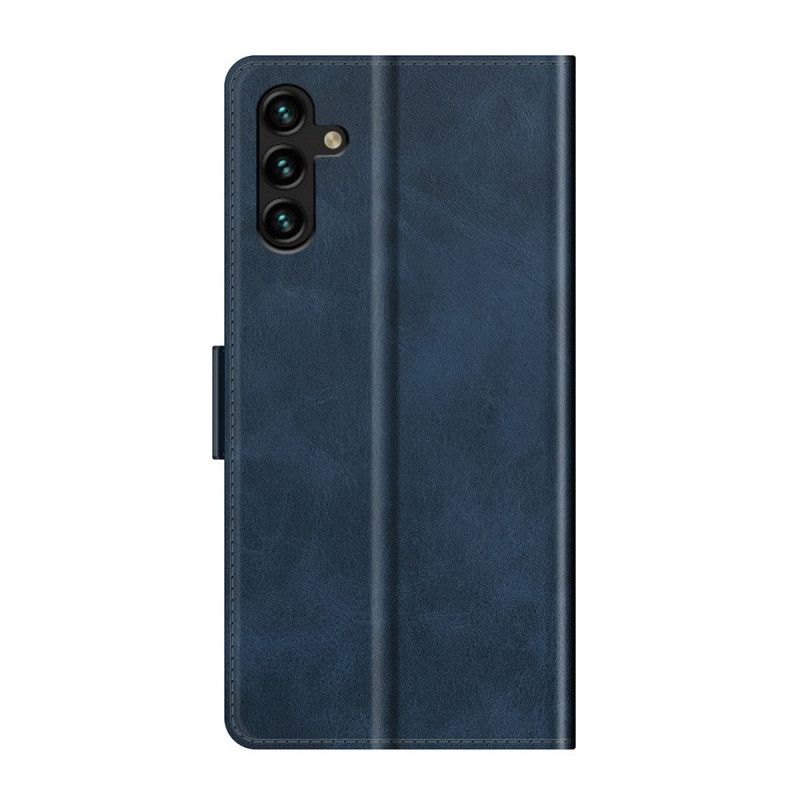Folio Deksel Samsung Galaxy A13 5g Skinneffektdesign Beskyttelse Deksel