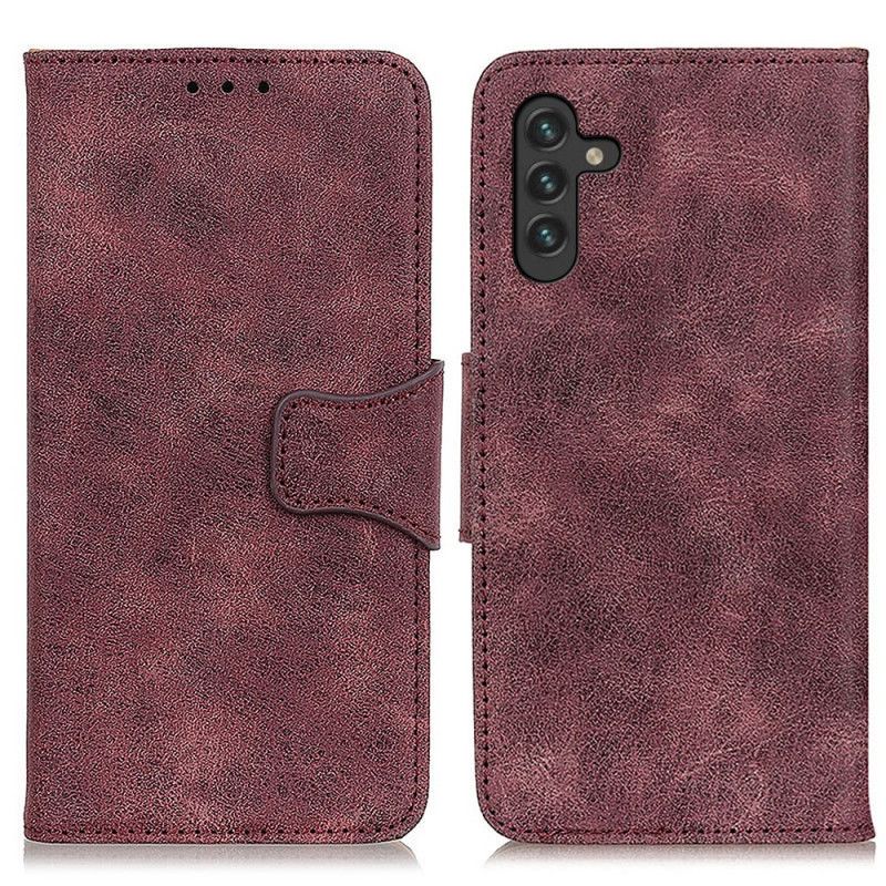 Folio Deksel Samsung Galaxy A13 5g Vintage Splittskinn