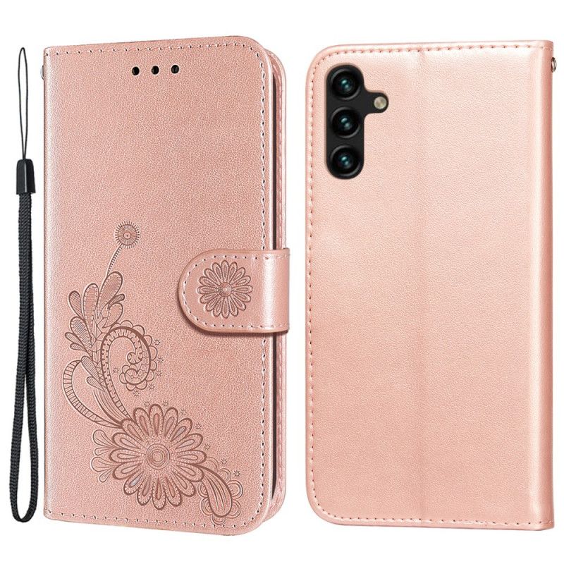 Folio Deksel Til Samsung Galaxy A13 5g Blomsterblonde