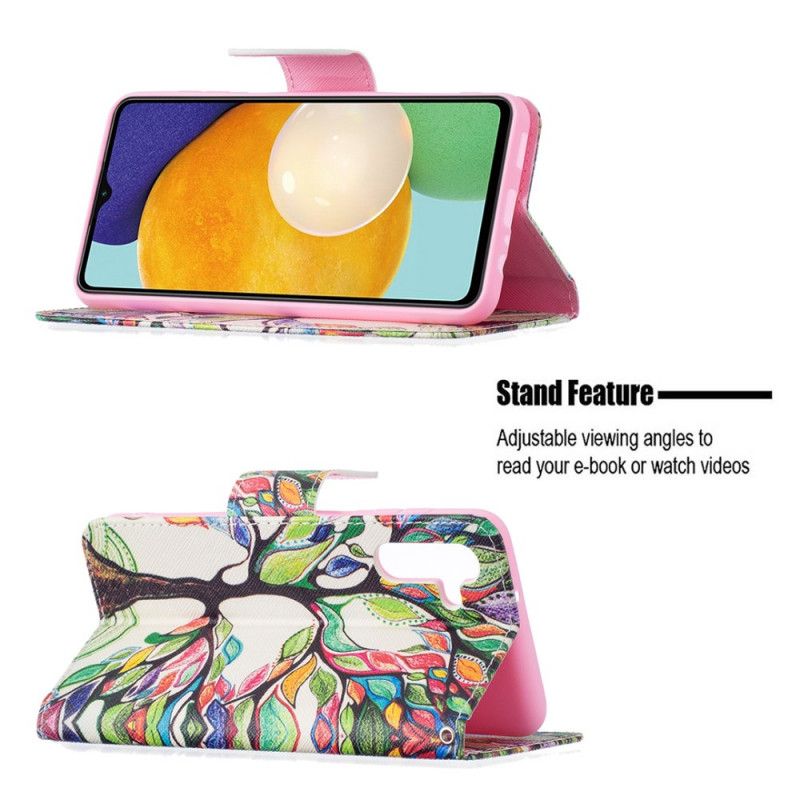 Folio Deksel Til Samsung Galaxy A13 5g Farget Tre