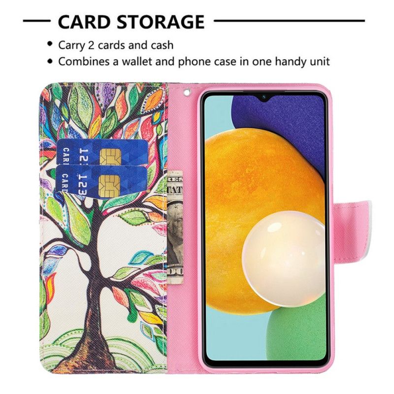 Folio Deksel Til Samsung Galaxy A13 5g Farget Tre