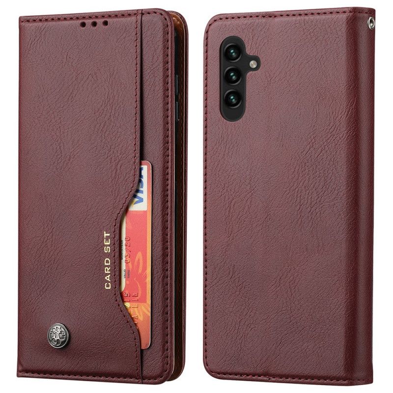 Folio Deksel Til Samsung Galaxy A13 5g Kortholder I Kunstskinn