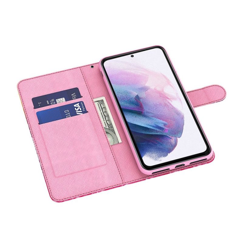 Folio Deksel Til Samsung Galaxy A13 5g Rosa Tre