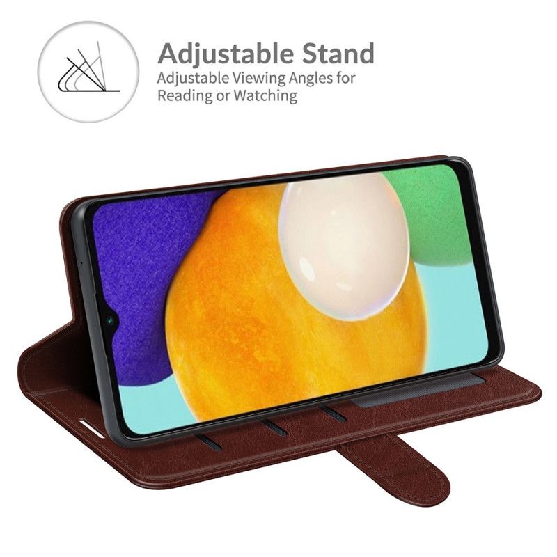 Lærdeksel Folio Deksel Samsung Galaxy A13 5g Klassisk Skinneffekt