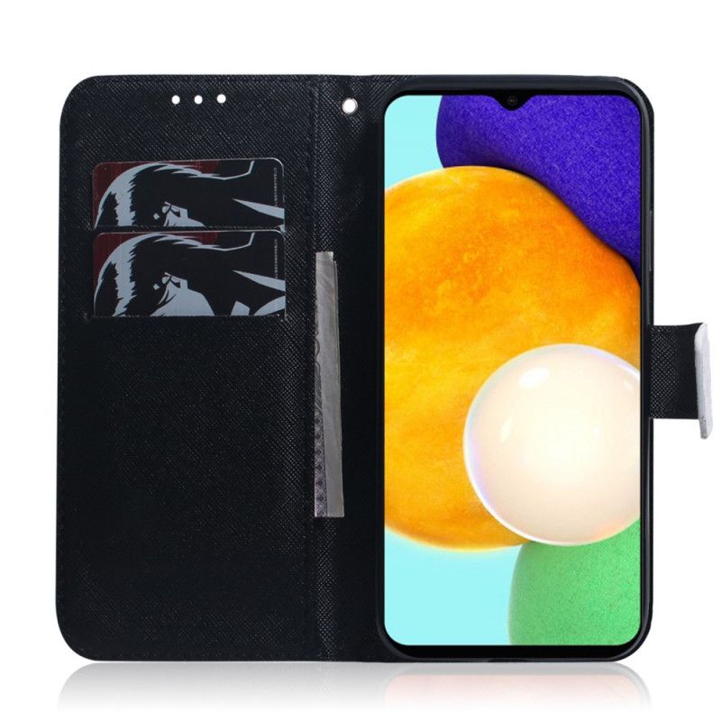 Lærdeksel Folio Deksel Samsung Galaxy A13 5g Mobildeksel Emoji-telefon