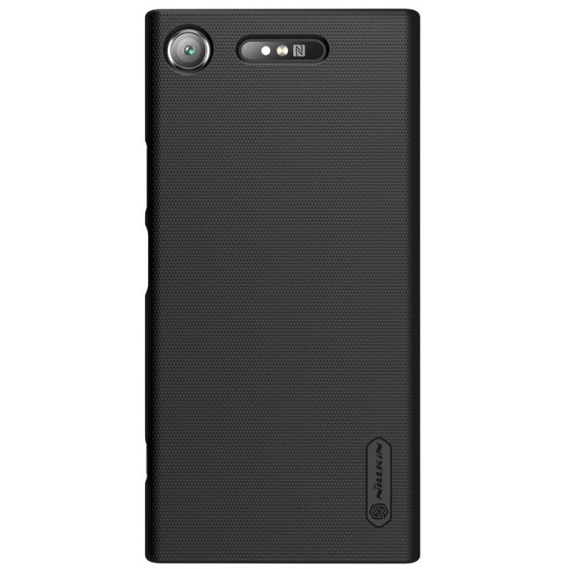 Deksel Sony Xperia XZ1 Svart Mobildeksel Stiv Frostet Nillkin