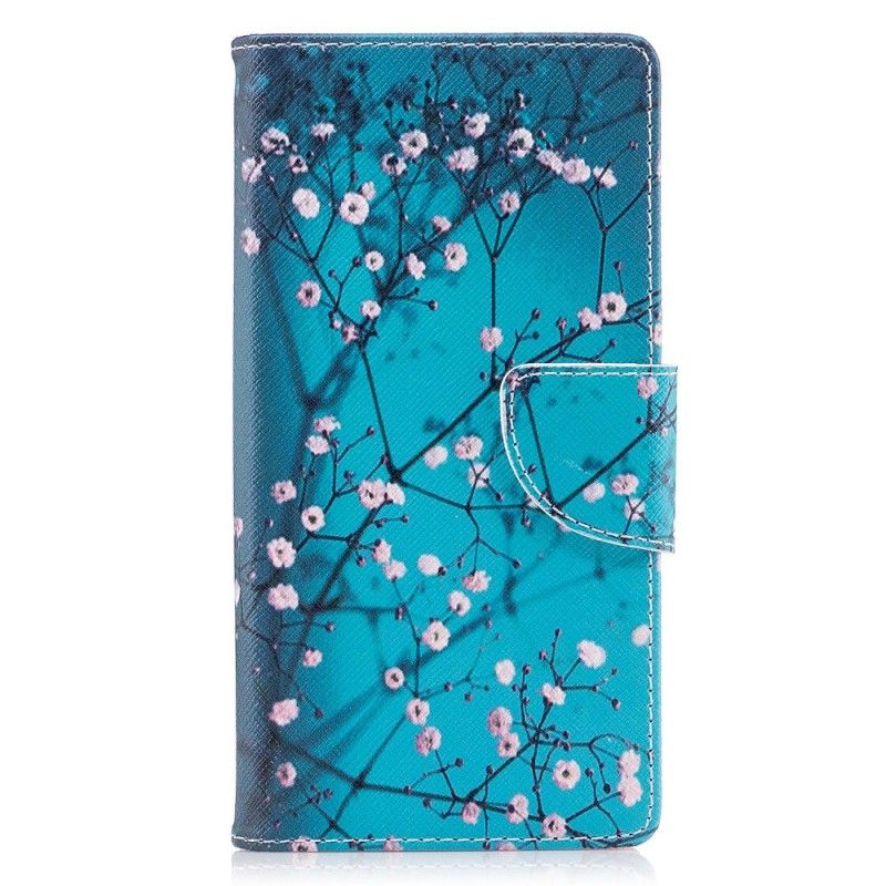 Folio Deksel Sony Xperia XZ1 Blomstrende Tre Beskyttelse