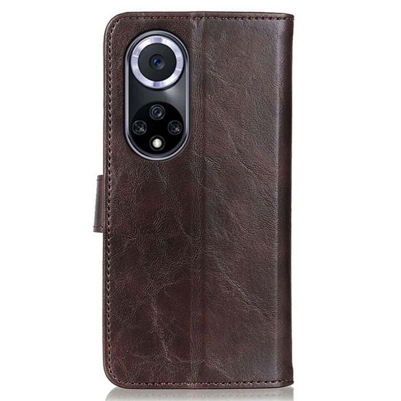 Folio Deksel Huawei Nova 9 / Honor 50 Bison Skinneffekt Beskyttelse Deksel