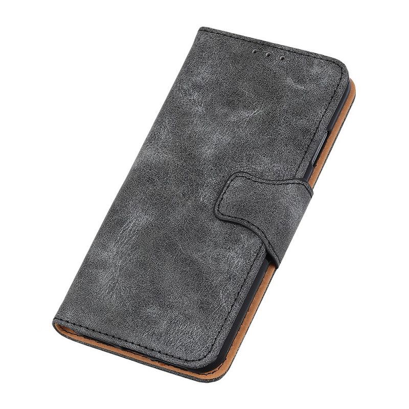 Lærdeksel Folio Deksel Huawei Nova 9 / Honor 50 Mobildeksel Vintage Splittskinn