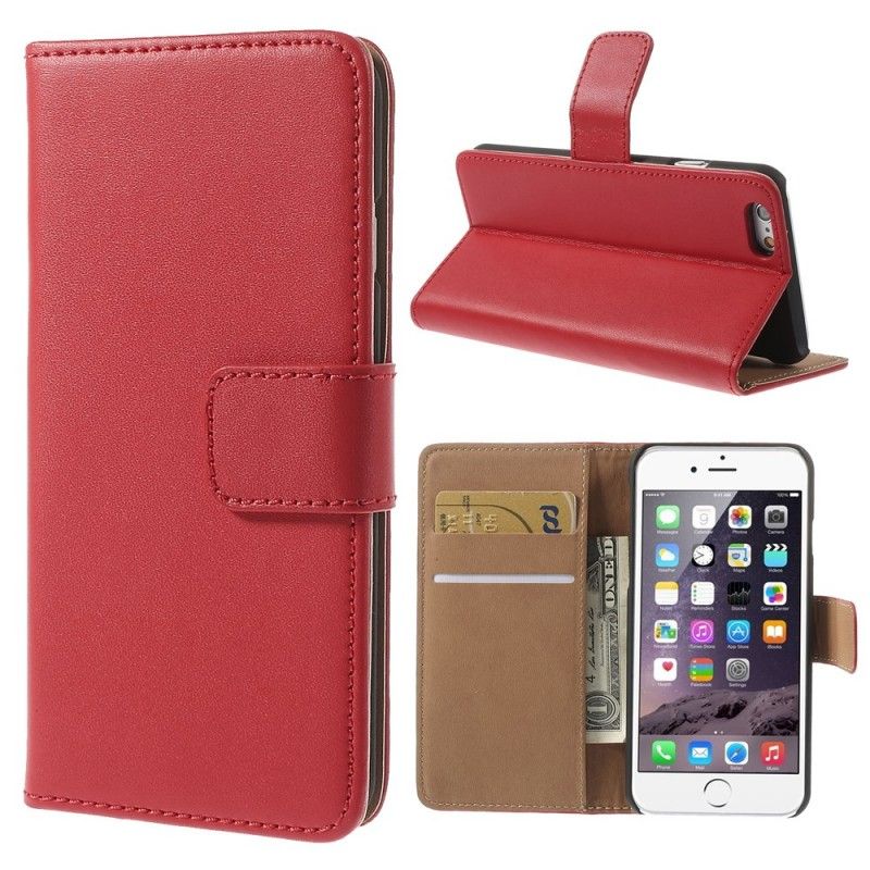 Folio Deksel for iPhone 6 / 6S Lyseblå Med Magnetisk Lukking