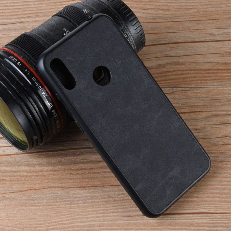 Deksel Huawei Y6 2019 Svart Skinneffekt I Vintage Utseende
