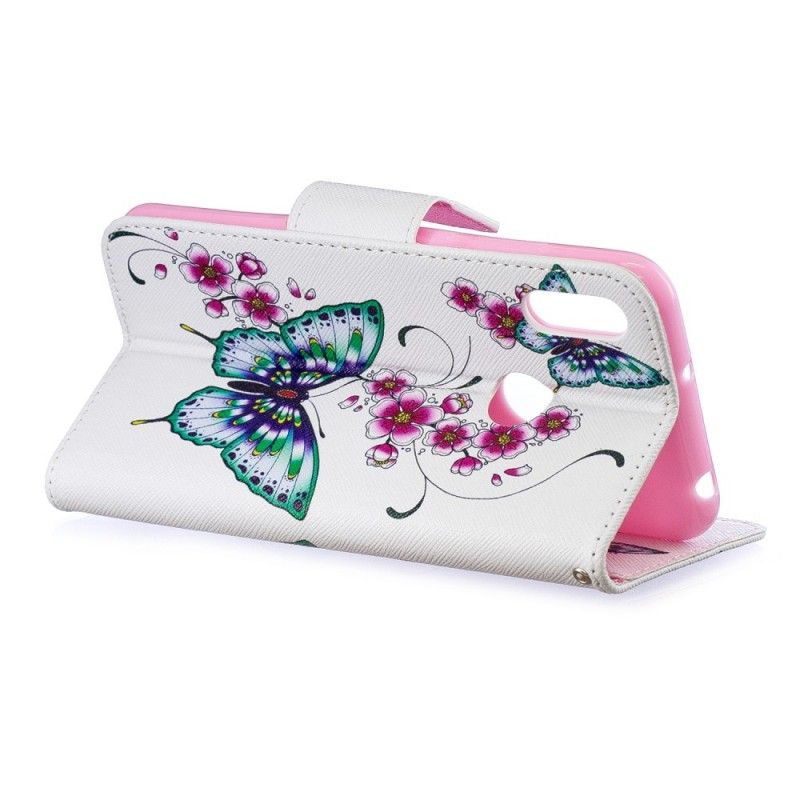 Folio Deksel Huawei Y6 2019 Fantastiske Sommerfugler