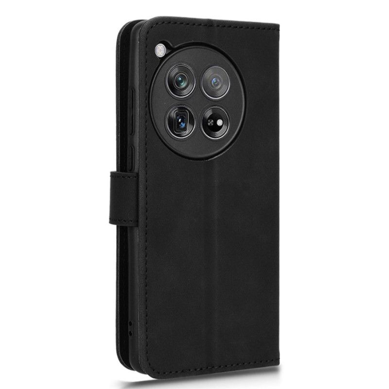 Lærdeksel Folio Deksel Oneplus 12r Mobildeksel Semsket Skinneffekt