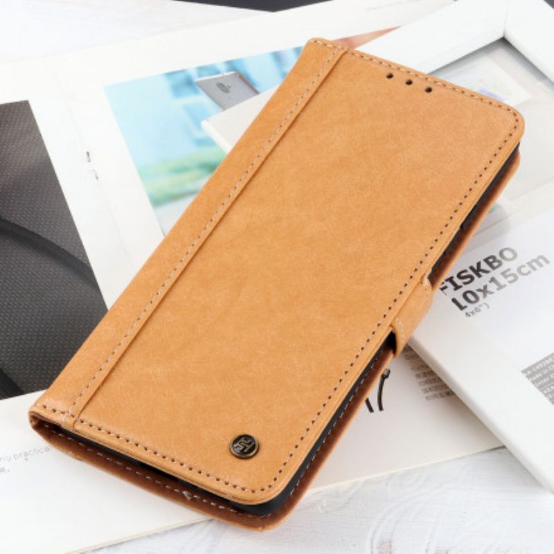 Folio Deksel Samsung Galaxy Xcover 5 Nesehorn I Imitert Skinn