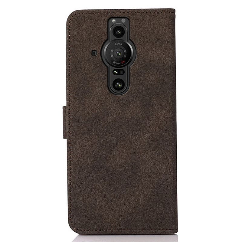 Folio Deksel Sony Xperia Pro-i Khazneh Teksturert Skinneffekt