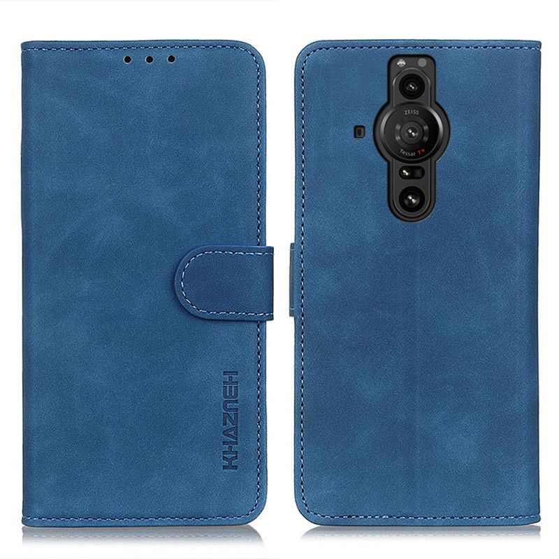 Folio Deksel Sony Xperia Pro-i Khazneh Vintage Skinneffekt Beskyttelse Deksel