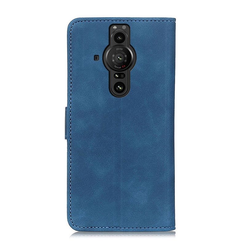 Folio Deksel Sony Xperia Pro-i Khazneh Vintage Skinneffekt Beskyttelse Deksel