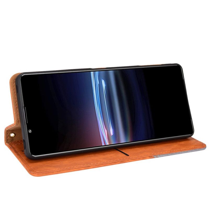 Folio Deksel Sony Xperia Pro-i Kunstskinn Bicolor Oblique Beskyttelse Deksel