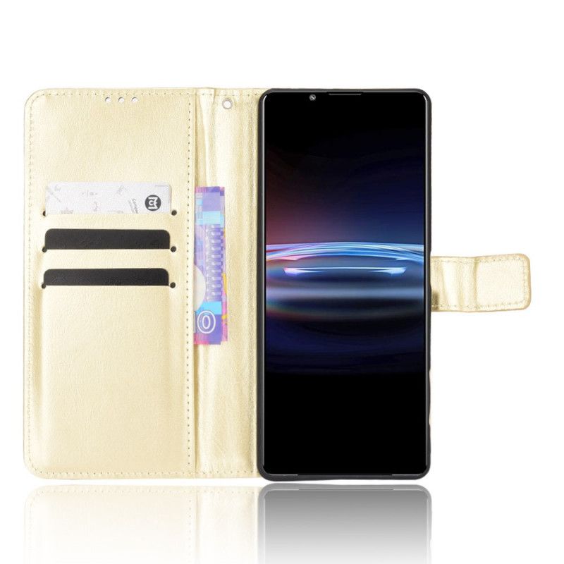 Folio Deksel Til Sony Xperia Pro-i Prangende Kunstskinn