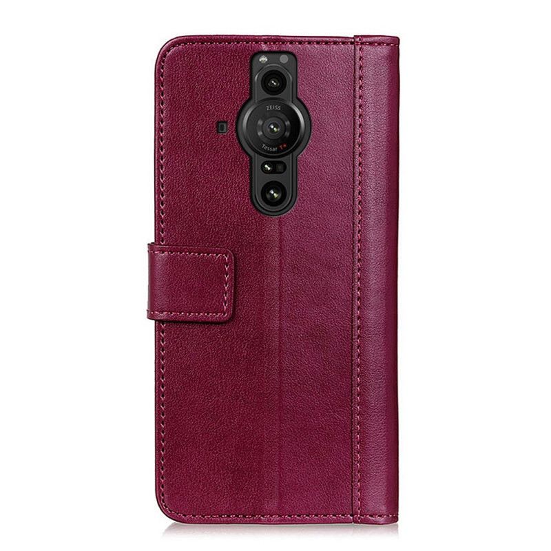 Lærdeksel Folio Deksel Sony Xperia Pro-i Mobildeksel Stil Skinn