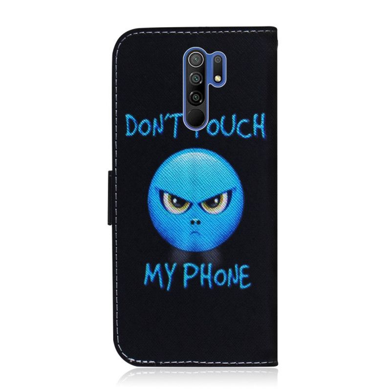 Lærdeksel Folio Deksel Xiaomi Redmi 9 Mobildeksel Emoji-Telefon