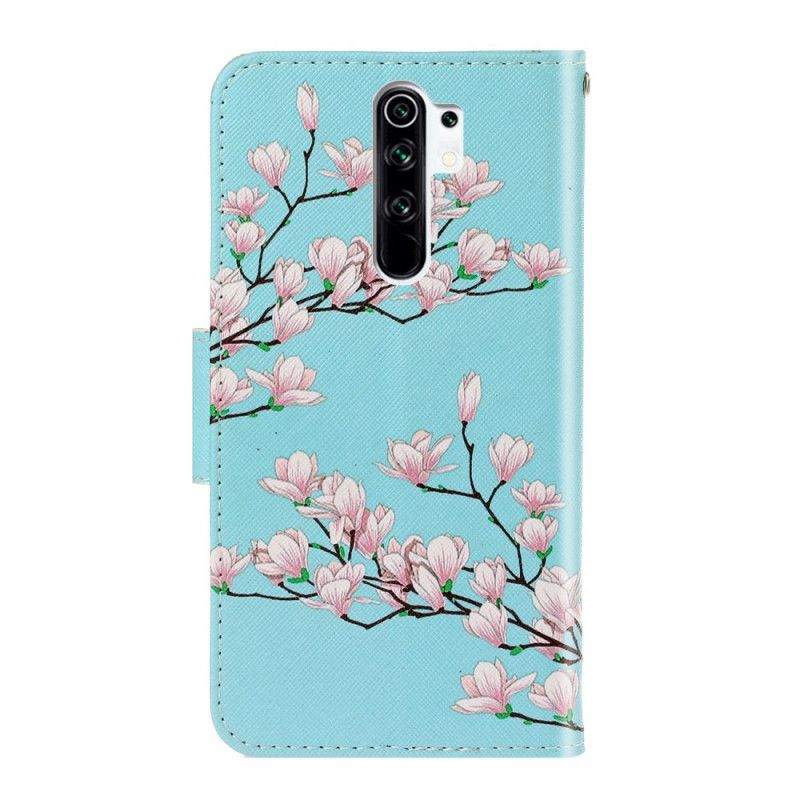 Lærdeksel Folio Deksel Xiaomi Redmi 9 Mobildeksel Tanga Busk