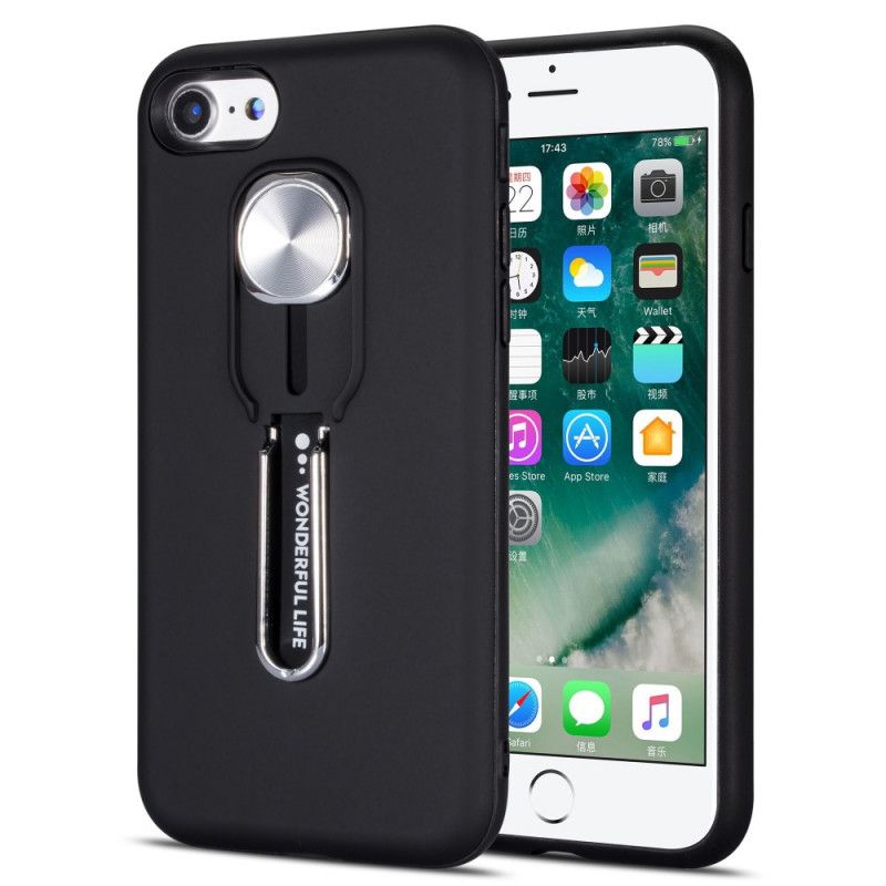 Deksel iPhone 7 / 8 / SE 2 Svart Fantastisk Liv Med Støttering Anti-fall