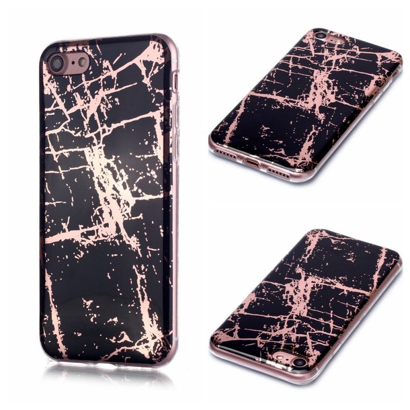 Deksel iPhone 7 / 8 / SE 2 Svart Marmorfarget Geometri Beskyttelse