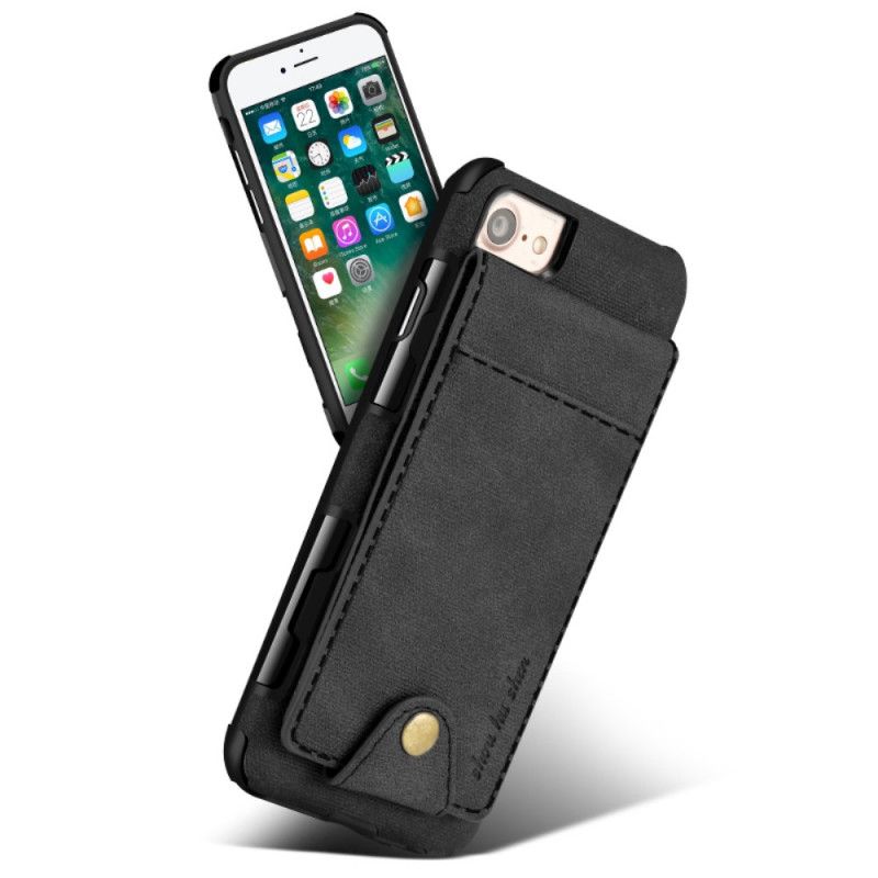 Deksel iPhone 7 / 8 / SE 2 Svart Sammenleggbar Kortholder