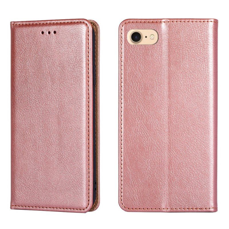 Folio Deksel iPhone 7 / 8 / SE 2 Svart Mobildeksel Ren Farge