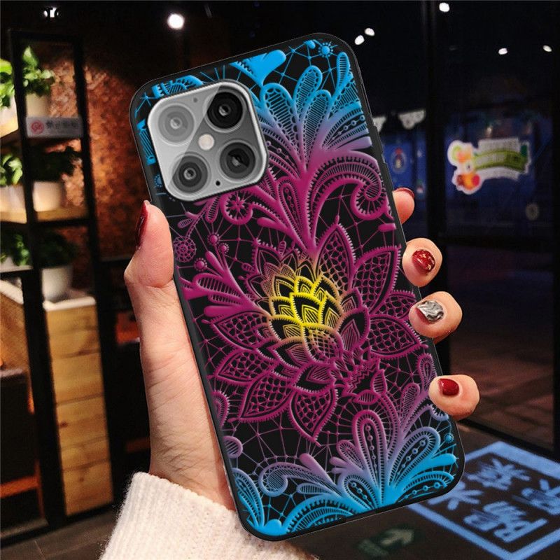 Deksel iPhone 12 Mini Intenst Farget Blomster