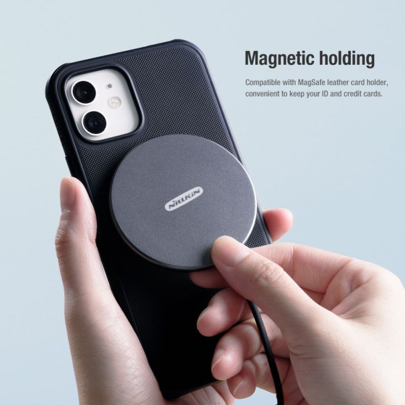 Deksel iPhone 12 Mini Svart Matt Nillkin