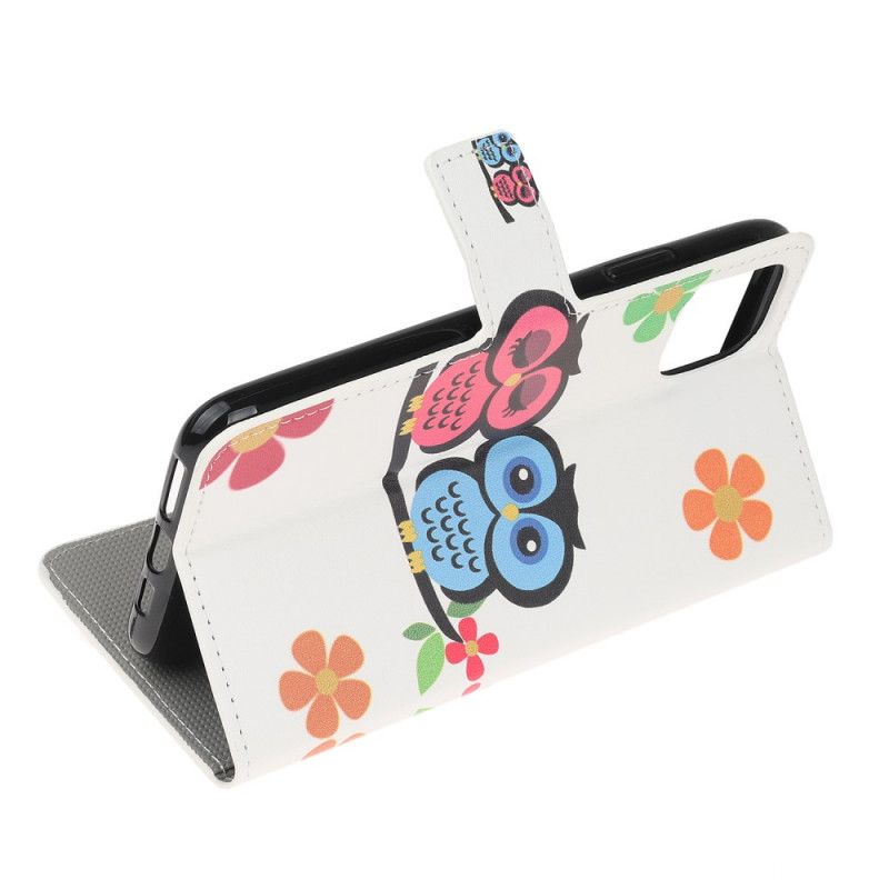 Folio Deksel for iPhone 12 Mini Ugler