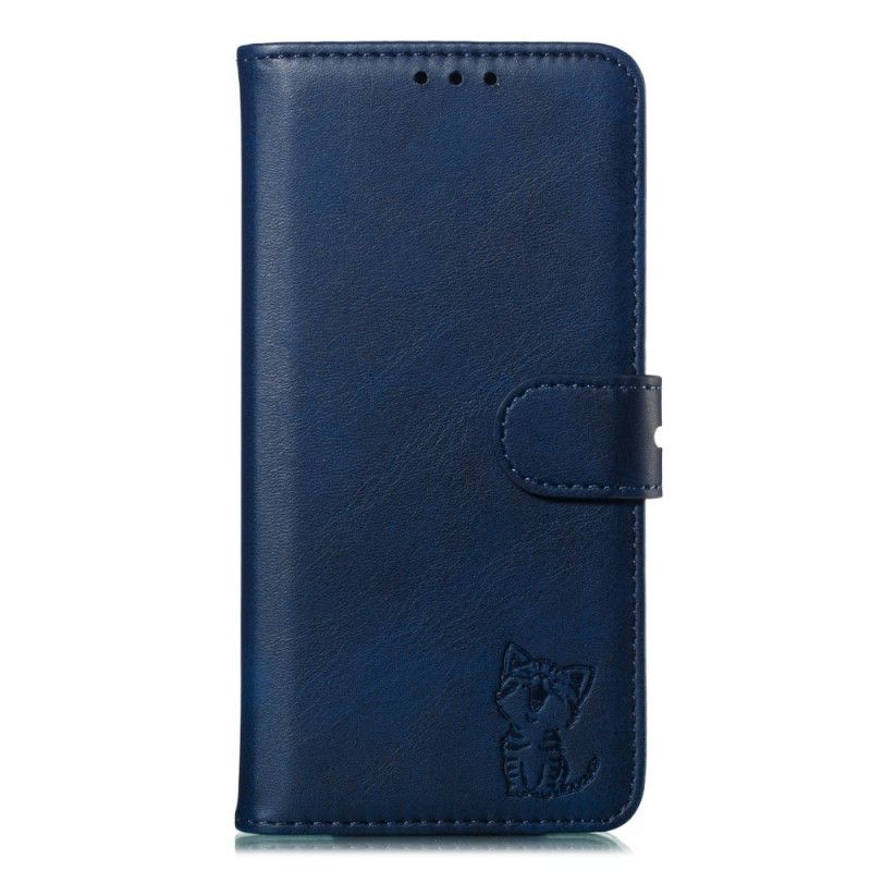 Folio Deksel iPhone 12 Mini Svart Farget Kattunge