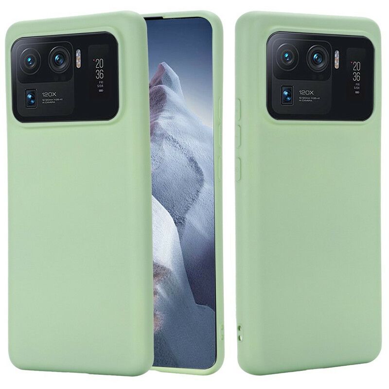 Deksel Xiaomi Mi 11 Ultra Flytende Silikon Med Snor Beskyttelse Deksel