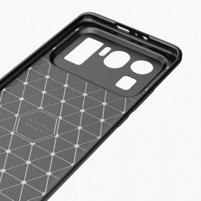 Deksel Xiaomi Mi 11 Ultra Mobildeksel Børstet Karbonfiber