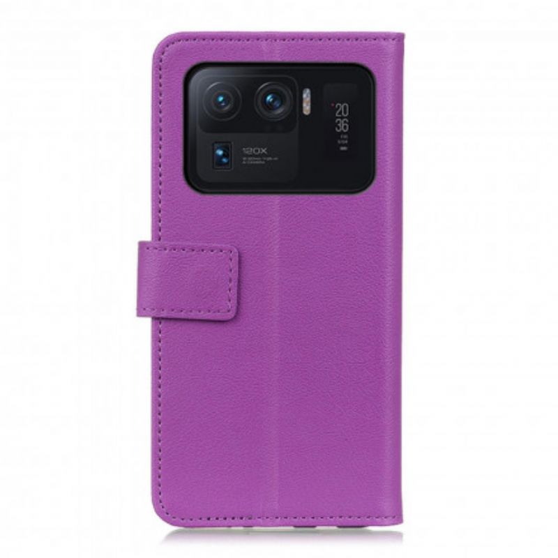 Folio Deksel Xiaomi Mi 11 Ultra Ultra Imitert Skinn