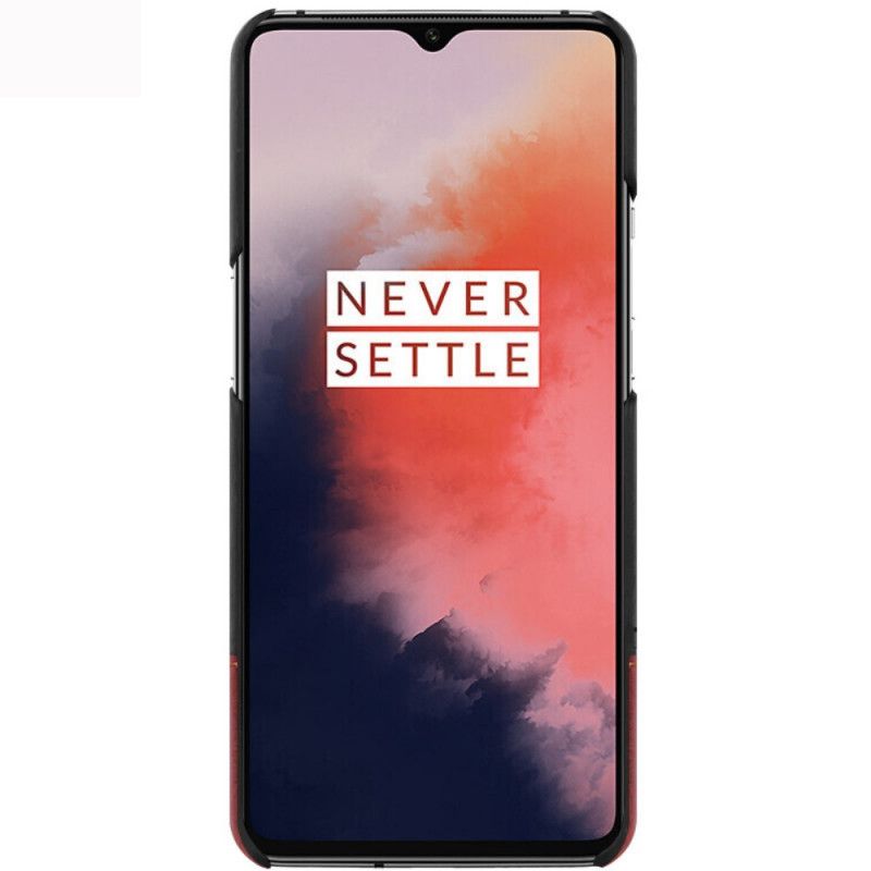 Deksel OnePlus 7T Svart Skinneffekt I Imak Ruiyi-Serien