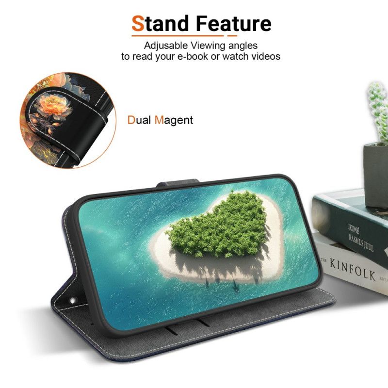 Folio Deksel Oppo Reno 13 5g Gyllen Peon