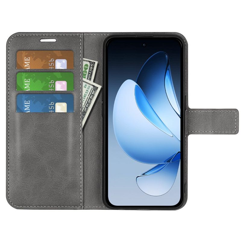 Folio Deksel Oppo Reno 13 5g Skinnstil