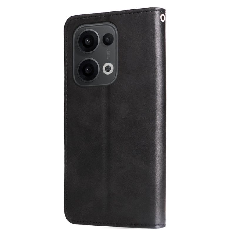 Lærdeksel Folio Deksel Oppo Reno 13 5g Glidelåslomme