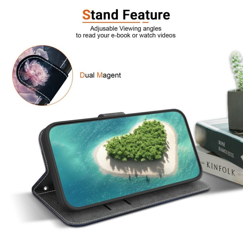 Lærdeksel Folio Deksel Oppo Reno 13 5g Lilla Peon