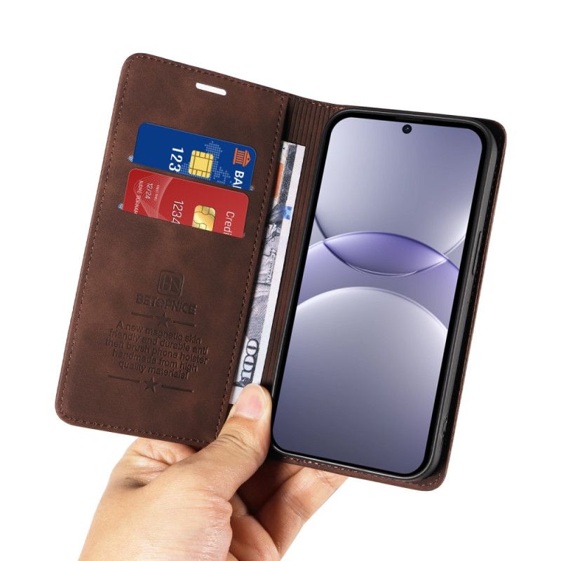 Folio Deksel Huawei Nova 13 Betopnice Lommebok Med Semsket Skinn Beskyttelse Deksel