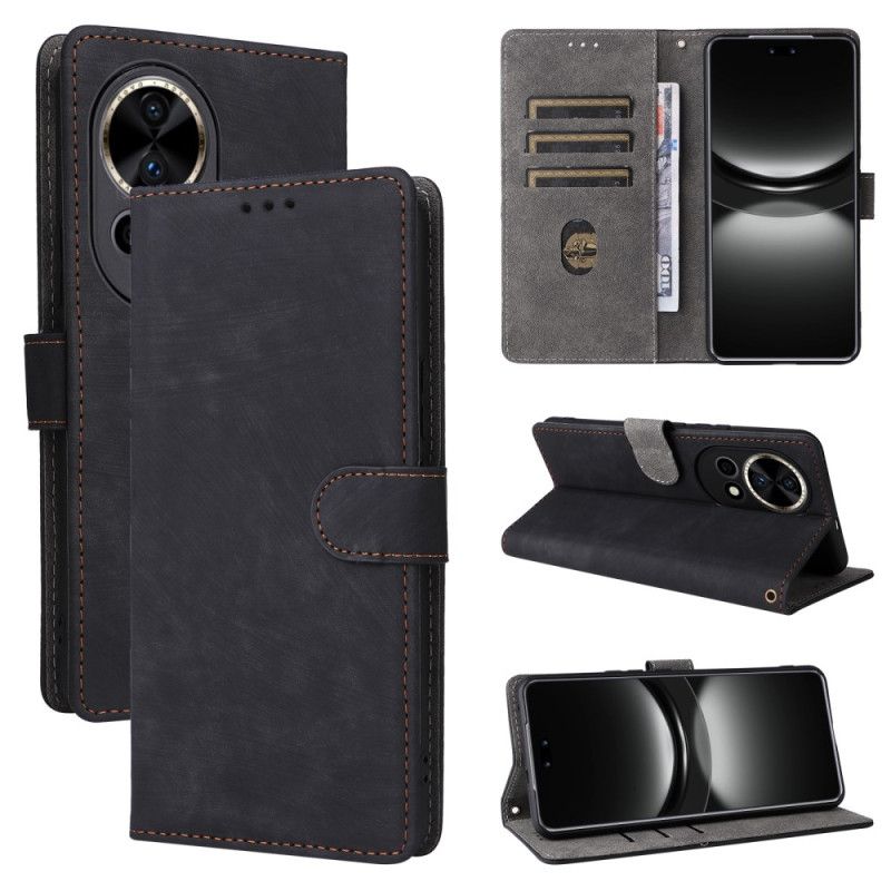 Folio Deksel Huawei Nova 13 Lommebok Med Rfid-effekt I Semsket Skinn Beskyttelse Deksel