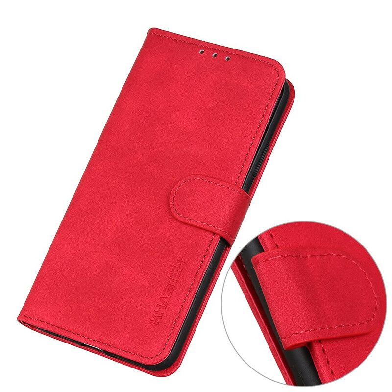 Folio Deksel Google Pixel 5a 5g Mate Leather Effect Vintage Khazneh Beskyttelse Deksel