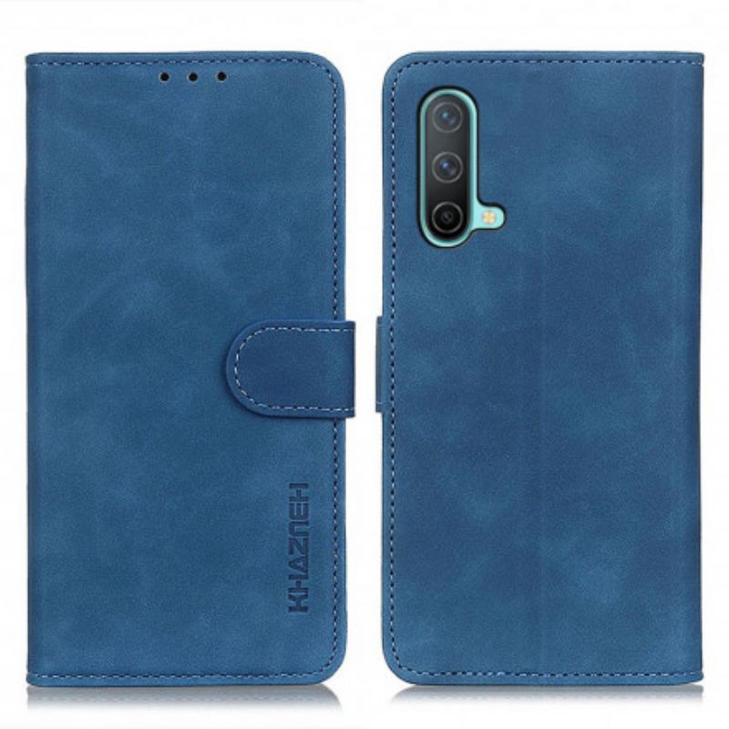 Folio Deksel Oneplus Nord Ce 5g Khazneh Vintage Skinneffekt Beskyttelse Deksel