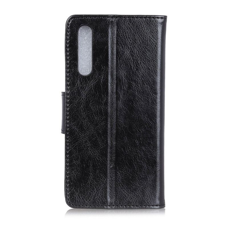 Folio Deksel for Sony Xperia 5 II Svart Delt Nappaskinn