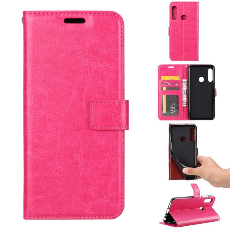 Folio Deksel for Huawei P Smart Plus 2019 Svart Farget Skinnstil