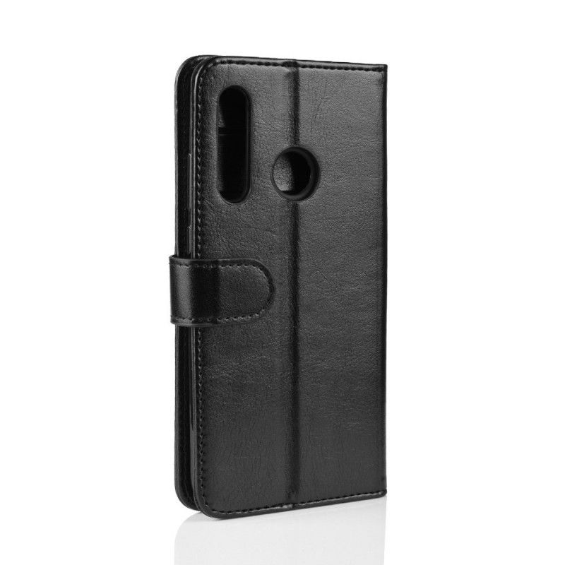 Folio Deksel Huawei P Smart Plus 2019 Svart Klassisk Skinneffekt
